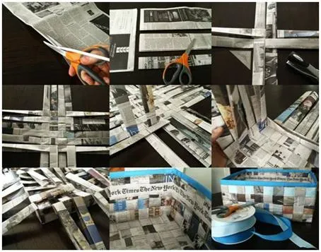 Cómo hacer una cesta con papel periódico? | viviendo en la tierra Cómo hacer una cesta con papel periódico? | viviendo en la tierra