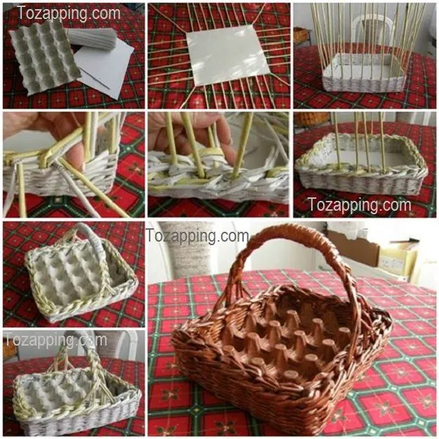 Cómo hacer cestas de papel - Tozapping.com