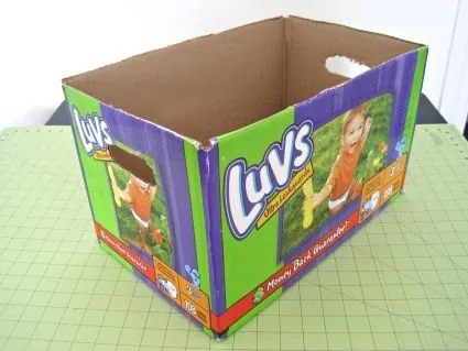 cestosycestas_2: FORRAR TELA CAJA CARTON