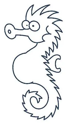 La Chachipedia: Caballitos de mar para colorear. Dibujos de ... La Chachipedia: Caballitos de mar para colorear. Dibujos de ...