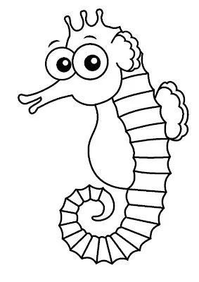 La Chachipedia: Caballitos de mar para colorear. Dibujos de ... La Chachipedia: Caballitos de mar para colorear. Dibujos de ...