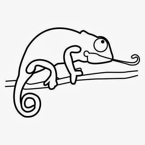 La Chachipedia: Dibujos de camaleones para colorear, para imprimir ... La Chachipedia: Dibujos de camaleones para colorear, para imprimir ...
