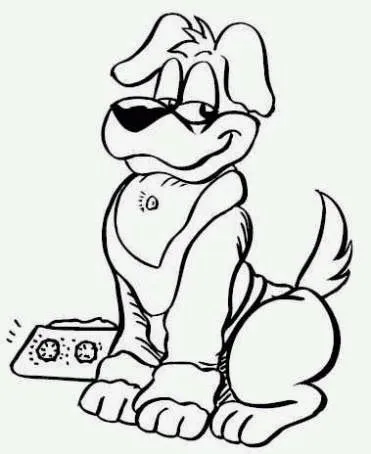 La Chachipedia: Dibujos de perros para colorear. La Chachipedia: Dibujos de perros para colorear.