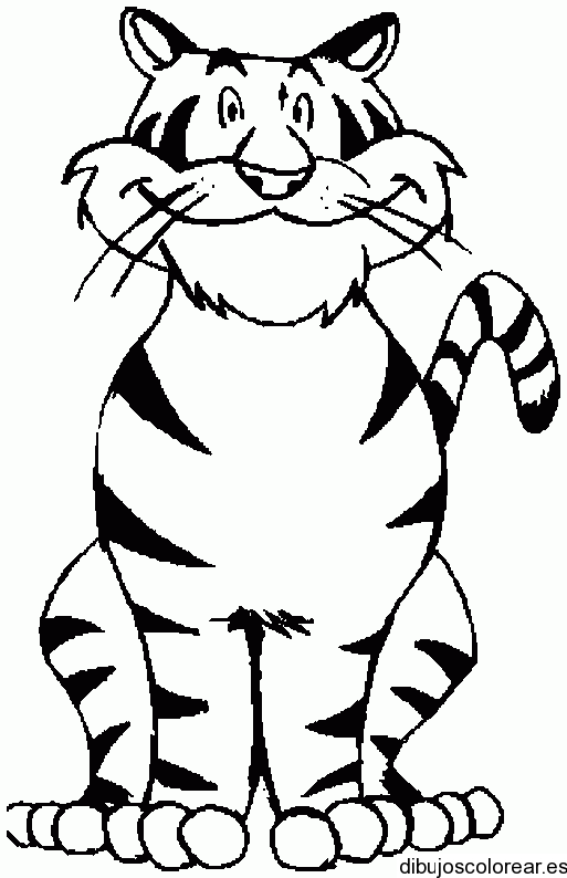 La Chachipedia: Dibujos de tigres para colorear y para imprimir ...