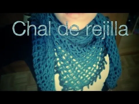 Chal de red, en ganchillo (ideal para principiantes). - YouTube