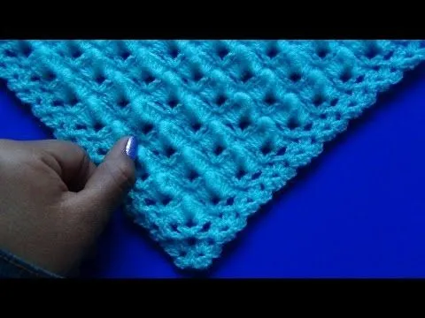 Chal (shawl) tejido a crochet paso a paso - YouTube Chal (shawl) tejido a crochet paso a paso - YouTube