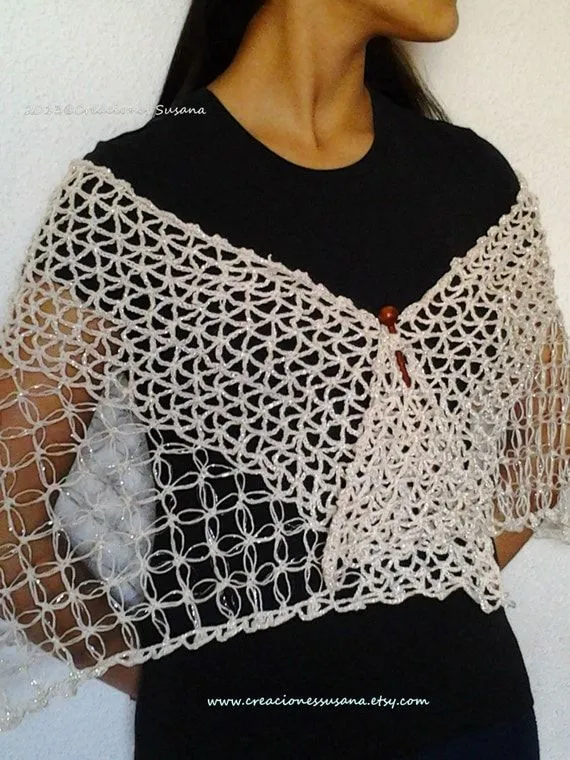 Chal Sophie Estola para Primavera. Chal en por CreacionesSusana