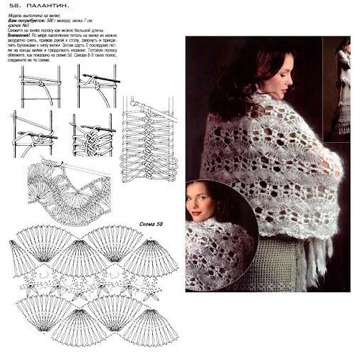 Chal tejido en horquilla. | Telar/horquilla y mas | Pinterest