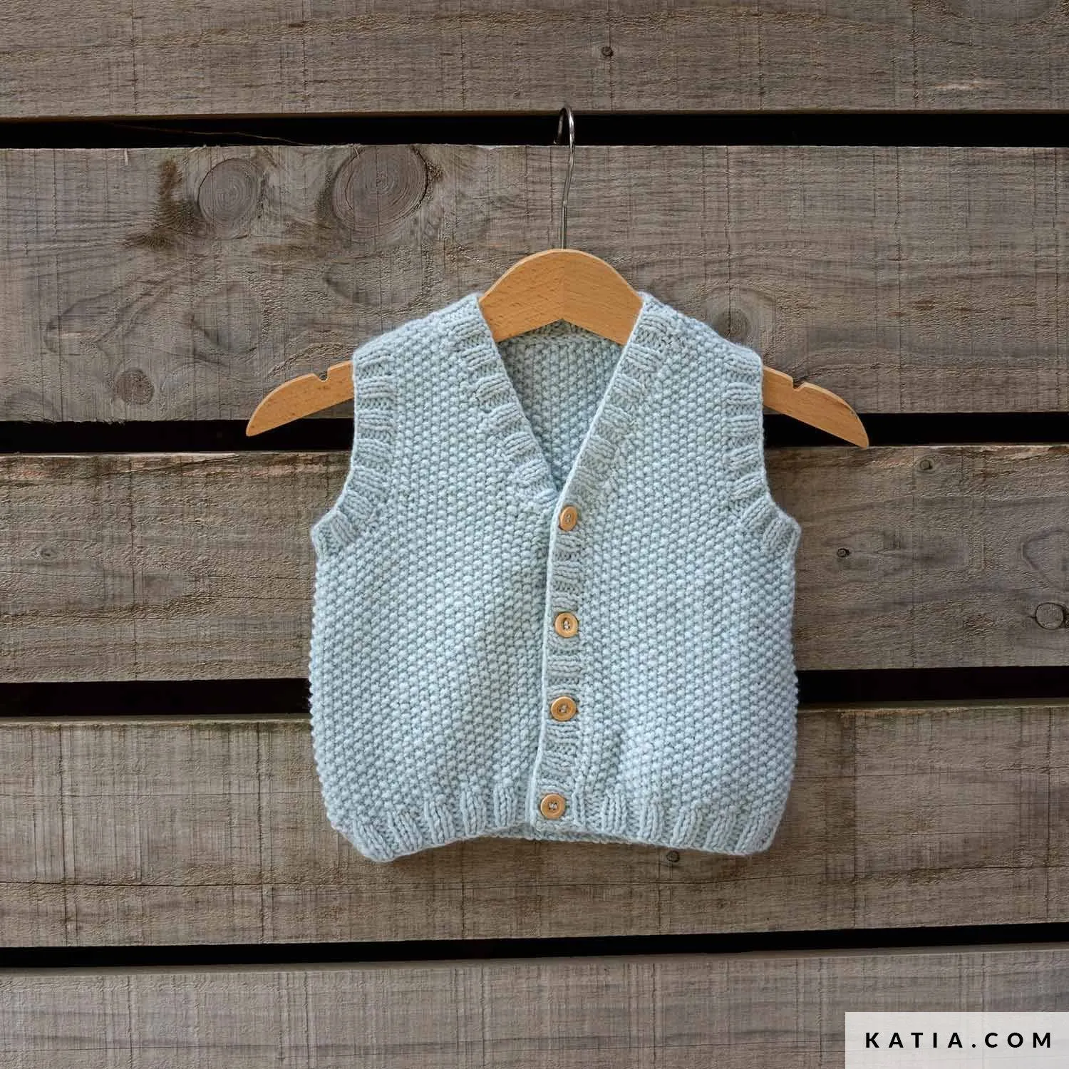Chaleco - Bebé - Primavera / Verano - patrones | Katia.com Chaleco - Bebé - Primavera / Verano - patrones | Katia.com