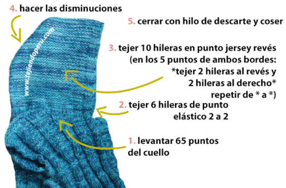 Chaleco con capucha - Tejiendo Perú...