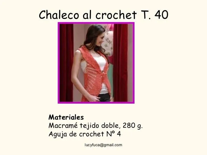 Chaleco al crochet