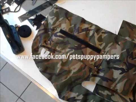 Chaleco para mascotas tipo militar - YouTube Chaleco para mascotas tipo militar - YouTube