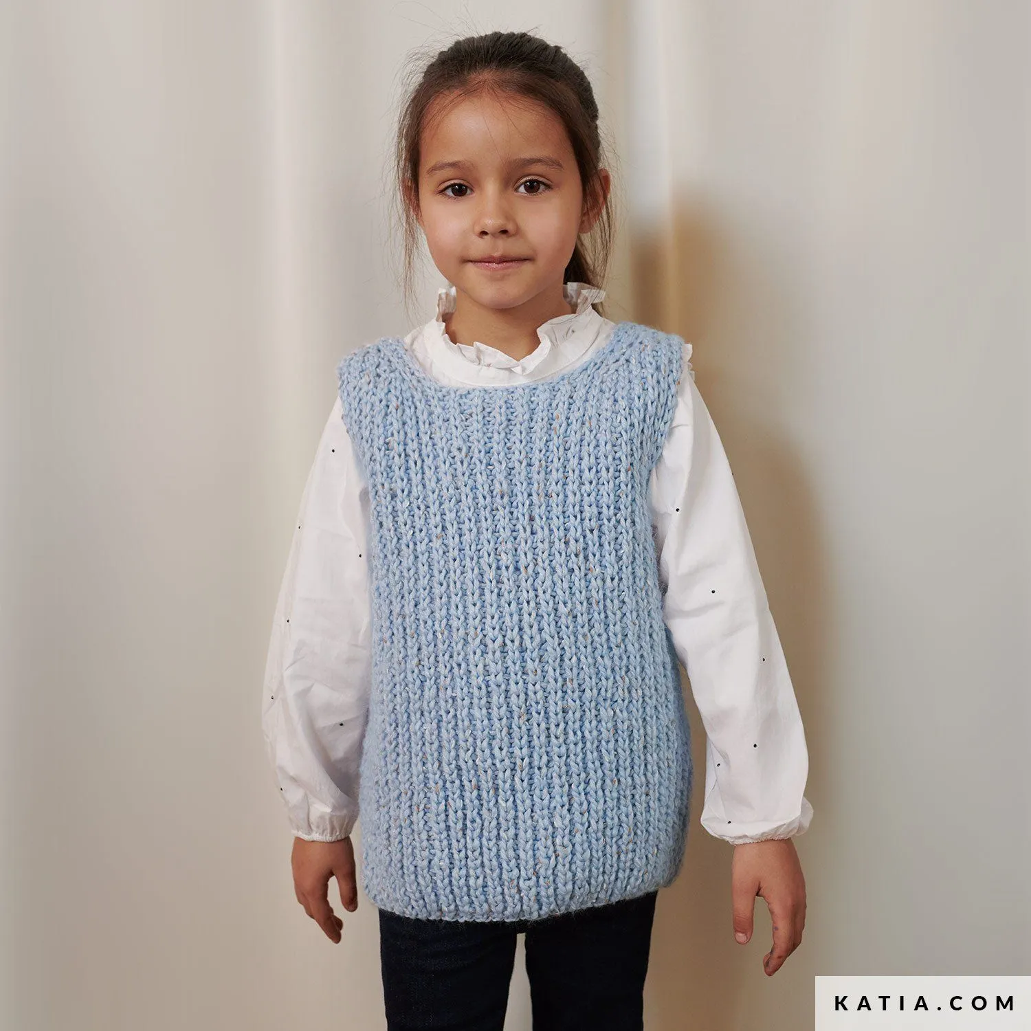 Chaleco - Niños - Otoño / Invierno - patrones | Katia.com Chaleco - Niños - Otoño / Invierno - patrones | Katia.com