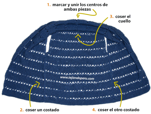 Chaleco en punto peruano para damas - Tejiendo Perú Chaleco en punto peruano para damas - Tejiendo Perú