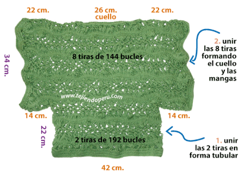Chaleco en T - Tejiendo Perú