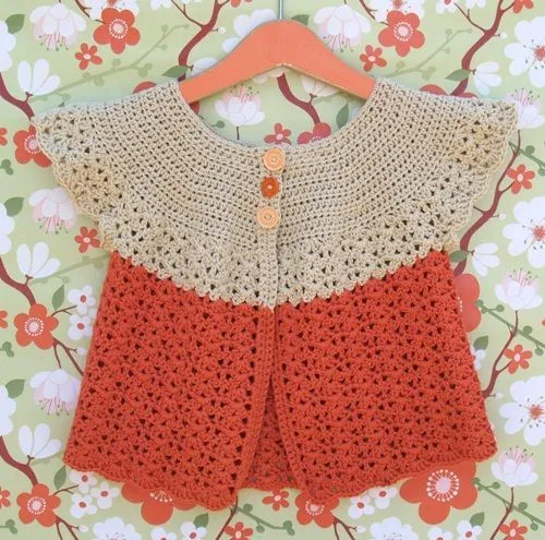 Como tejer chaleco crochet niña - Imagui