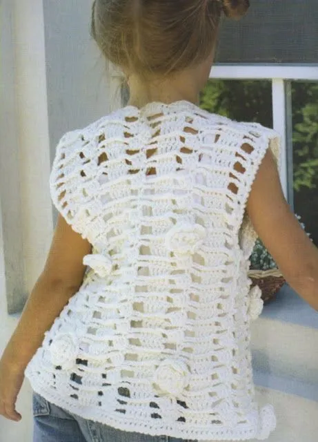 chalecos tejidos en crochet p nenas on Pinterest | Bebe, Tejido ...