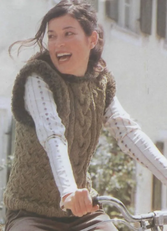 Chalecos abiertos dama en lana - Imagui