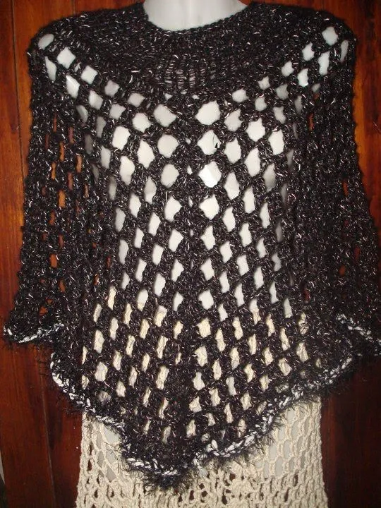 PONCHOS A CROCHET Y PALILLO - Imagui