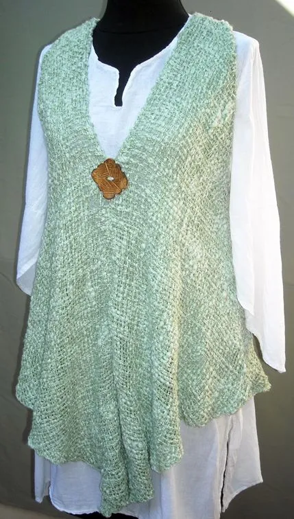 Chaleco a telar cuadrado - Imagui