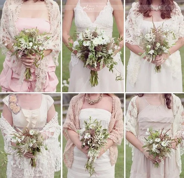 Chales de ganchillo para una boda rústica - Blog de bodas de Una ...