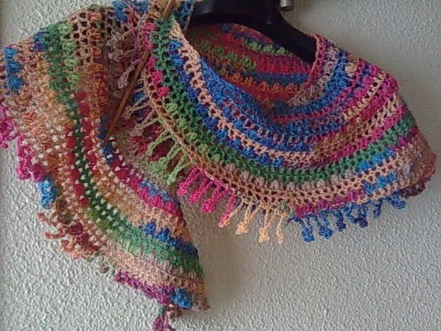 Rebozos tejidos a dos agujas - Imagui