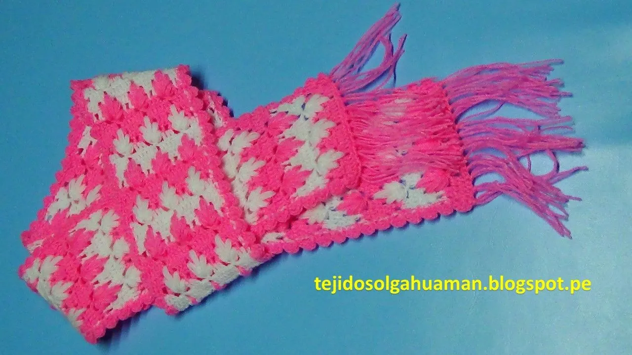 chalina o bufanda para niña tejido a crochet en punto arbolitos, lo encuentras en video tutorial en mi canal de youtube:TEJIDOS OLGA HUAMAN chalina o bufanda para niña tejido a crochet en punto arbolitos, lo encuentras en video tutorial en mi canal de youtube:TEJIDOS OLGA HUAMAN