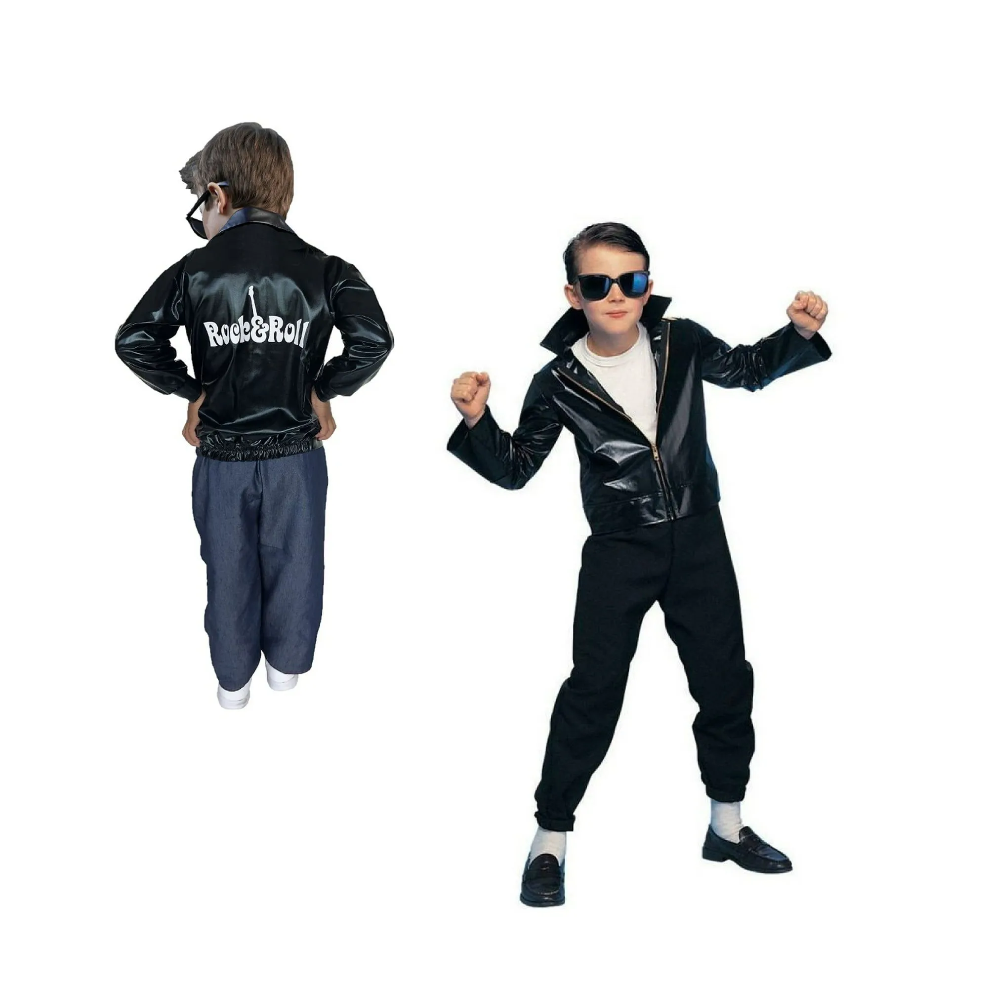 Chamarra Rock and Roll Negra Talla 6 Disfraces TuDi Niños y Niñas de 6 Años  | Walmart en línea