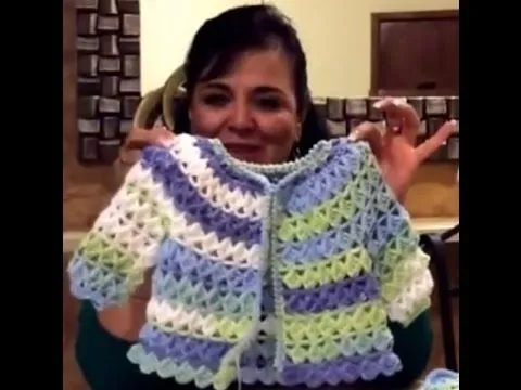 Chambrita Santi - Tejido en gancho - Tejiendo con Laura Cepeda ... Chambrita Santi - Tejido en gancho - Tejiendo con Laura Cepeda ...