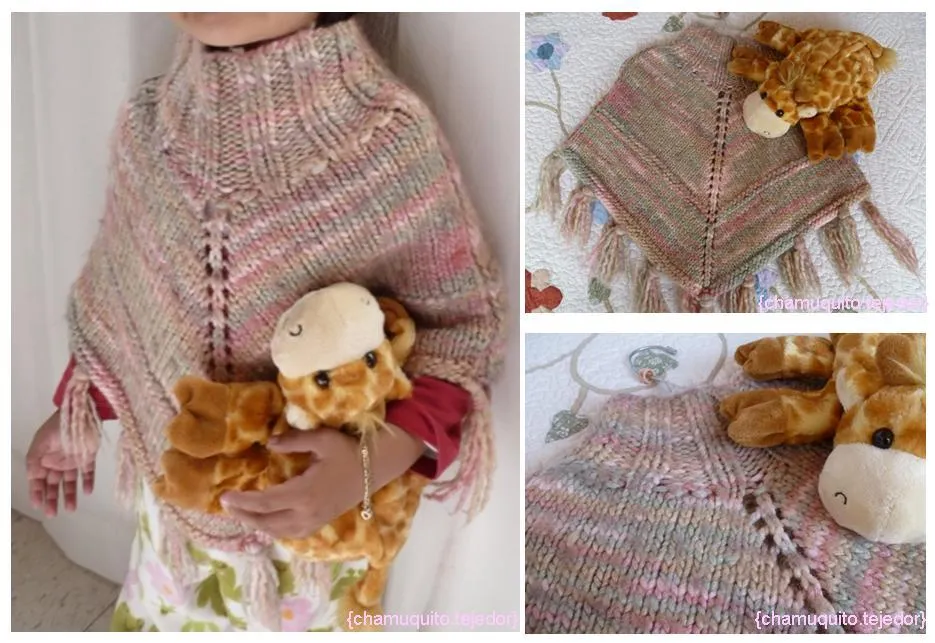 Chamuquito tejedor-->: Poncho tejido para niñas lindas! Chamuquito tejedor-->: Poncho tejido para niñas lindas!