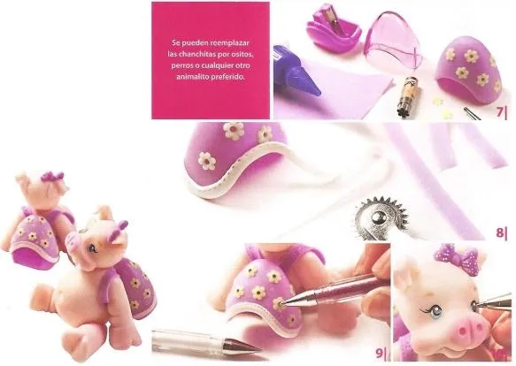 Chanchita – souvenir en porcelana fria en Manualidades con ...