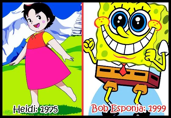 Change the colors of the sky**: Los dibujos de antes y de ahora.