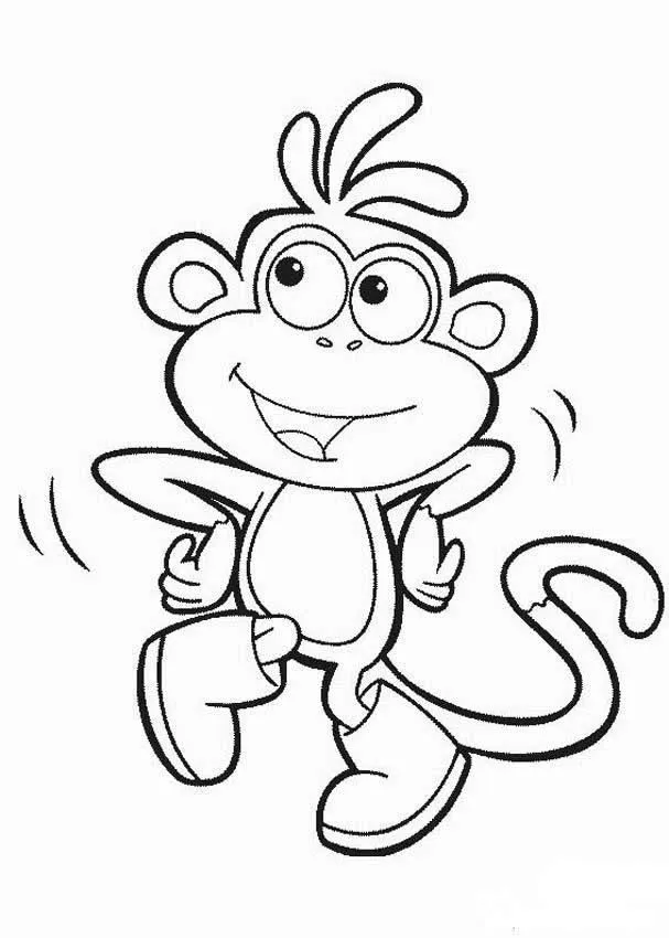 dibujo de chango Colouring Pages
