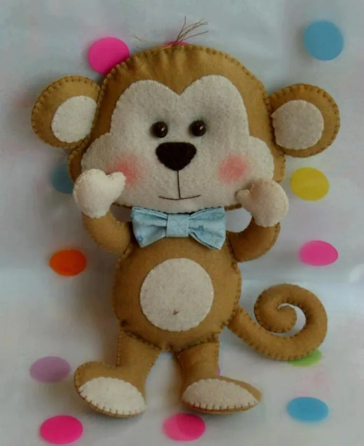 chango en fieltro | Manualidades Fieltro | Pinterest chango en fieltro | Manualidades Fieltro | Pinterest