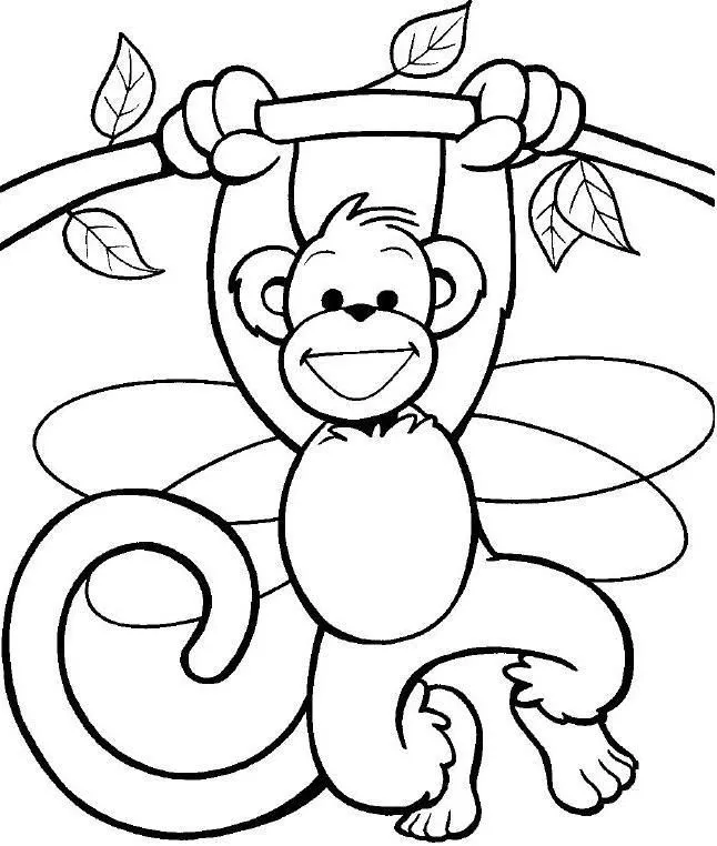 Imágenes para colorear de un chango - Imagui