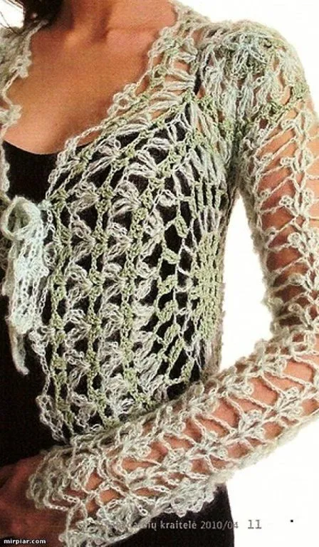 Chaqueta de crochet paso a paso - Imagui