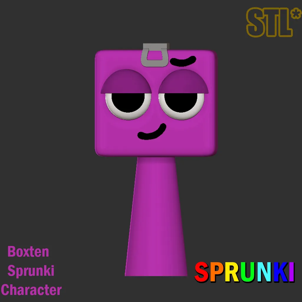 Characters & Creatures STL Download - STL Sprunki Incredibox Boxten Sprunki  STL 3D Character Fanarby FnFLab