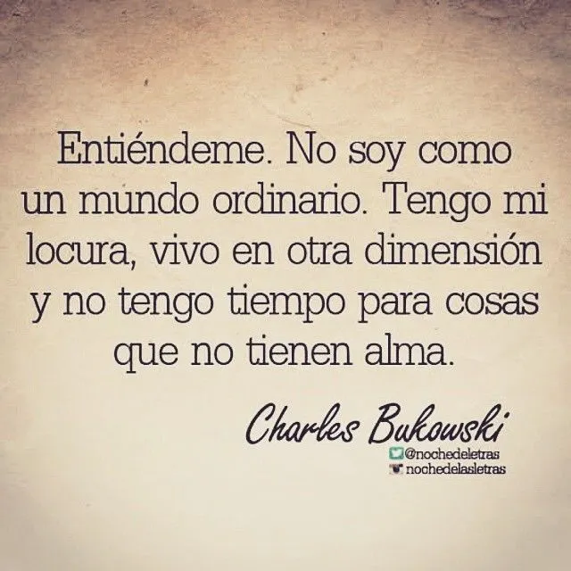 Charles Bukowski's Backyard — No tengo tiempo para cosas que no ... Charles Bukowski's Backyard — No tengo tiempo para cosas que no ...