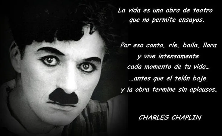 Charles Chaplin. Frases célebres.