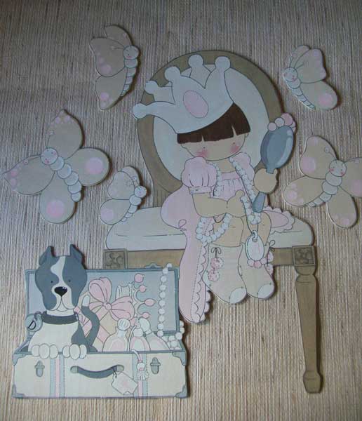 Chata-chata. Decoración infantil: SILUETAS INFANTILES (Princesa)