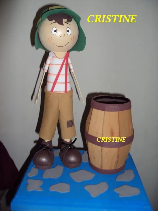 Como hacer un barril del chavo con fomi - Imagui