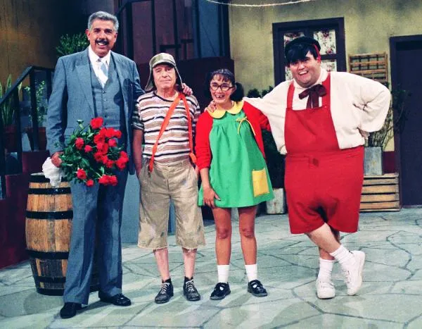 El chavo del 8 con ñoño, el profesor jirafales y la chilindrina ...