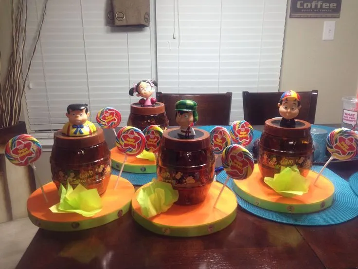 Chavo del 8 centerpieces | ideas de fiesta para mis hijos | Pinterest