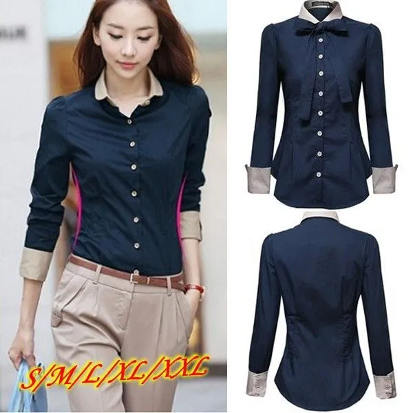 Cheap Más el tamaño XXL nuevo 2015 OL Camisas mujer de manga larga ... Cheap Más el tamaño XXL nuevo 2015 OL Camisas mujer de manga larga ...