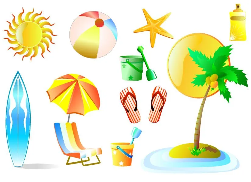 cheCo uCan: Elementos de Playa (vacaciones) en Vector (EPS) cheCo uCan: Elementos de Playa (vacaciones) en Vector (EPS)