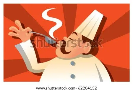 Chef Tasting Ilustración vectorial en stock 62204152 : Shutterstock