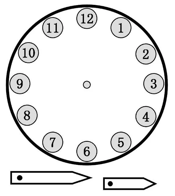 Reloj sin manecillas para imprimir - Imagui