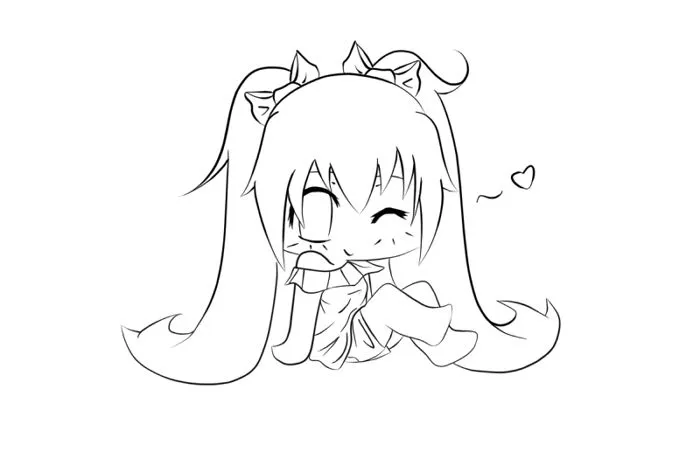Chibi coloring pages - Imagui
