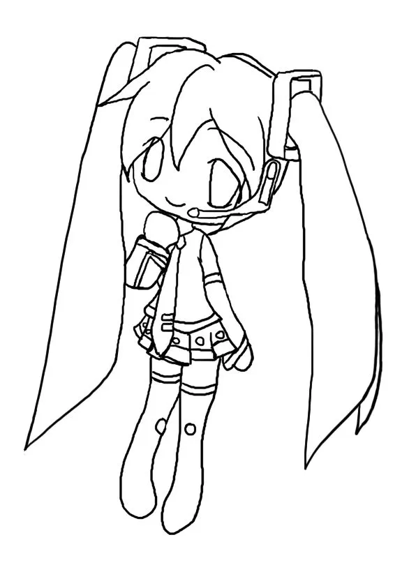Hatsune miku para colorear - Imagui