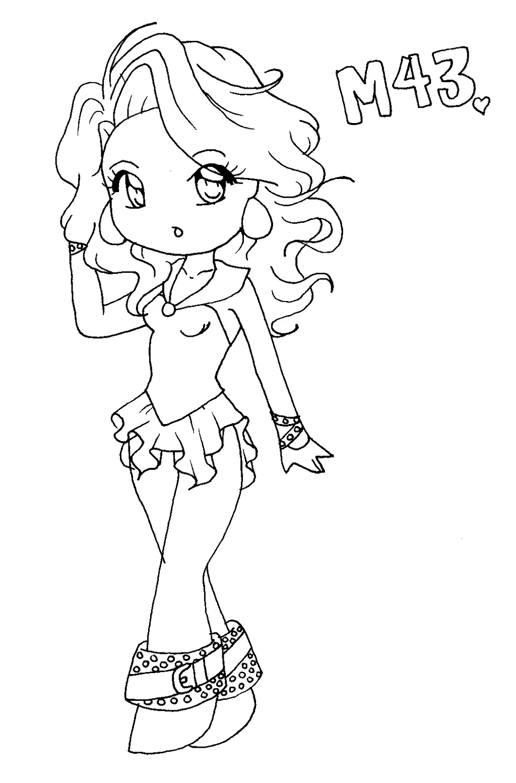 Chibi Messier 43 Coloring Page by PandanaLove on DeviantArt